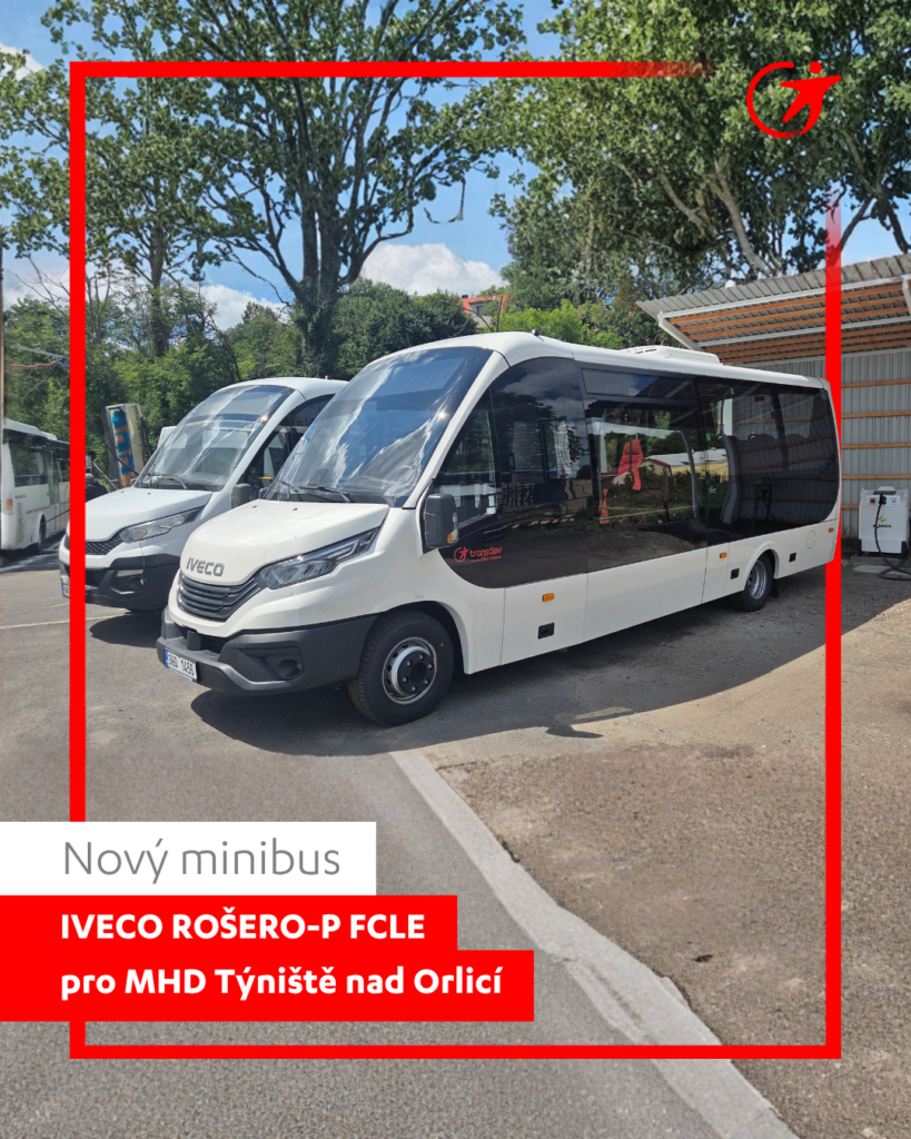 Nový minibus IVECO ROŠERO-P FCLEI pro MHD Týniště nad Orlicí